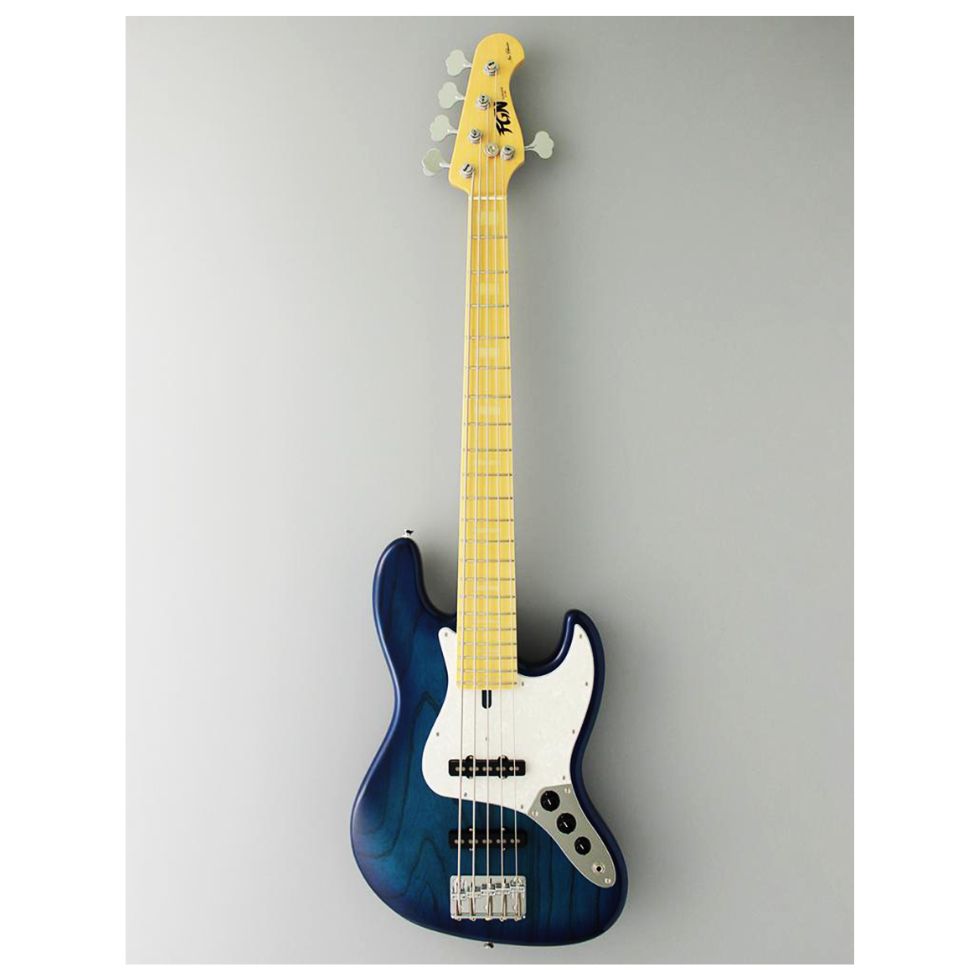 FGN Bajo Eléctrico Neo Classic See-Thru Blue Burst + Funda FGN