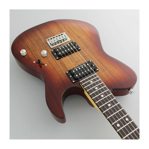 FGN Guitarra Eléctrica ILIAD J-Standard JIL2 EW2-R Telecaster Koa Natural Burst + Funda FGN