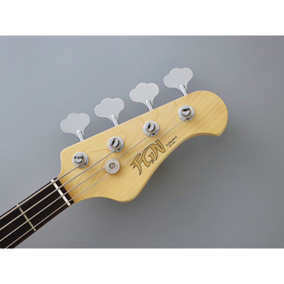 FGN Bajo Eléctrico JMJ2 Mighty Jazz ALR Azuki Metallic + Funda FGN