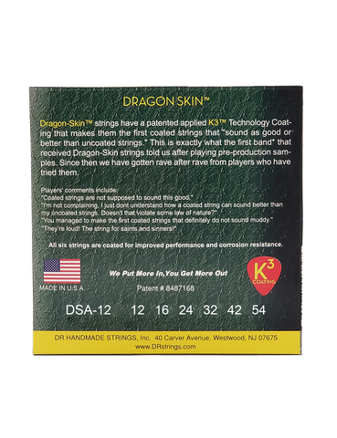 DR Strings Acústica Dragon Skin Fosforo Bronce 12-54