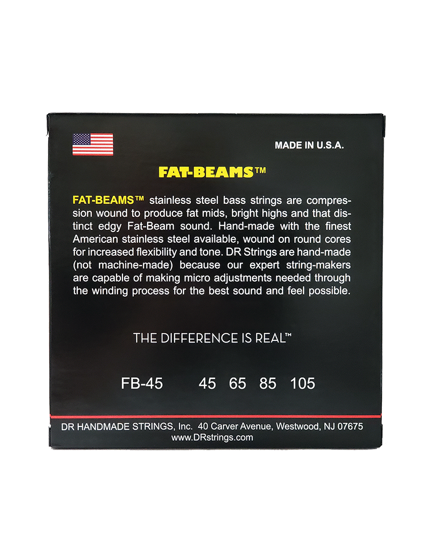 DR Strings Bajo Fat-Beams 45-105