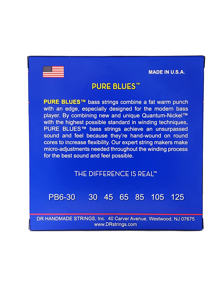 DR Strings Bajo Pure Blues 30-125