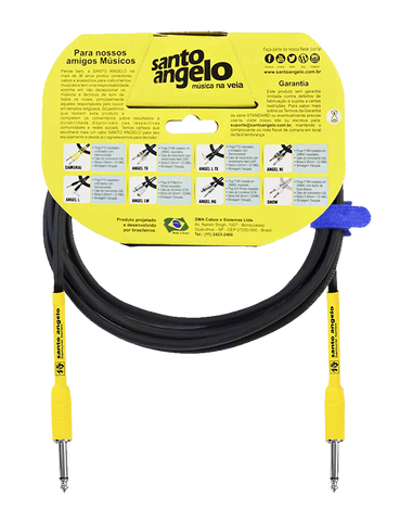 Santo Angelo Cable Instrumento Samurai 4.57M - 2 Plug Rectos